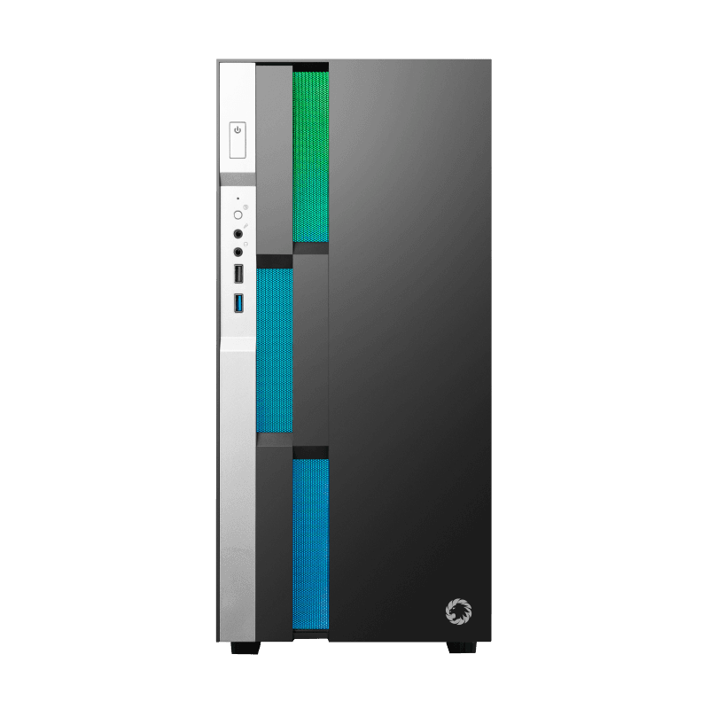 Gabinete Brufen C3 Bw Tg Black White Fan X1 Argb Gamemax