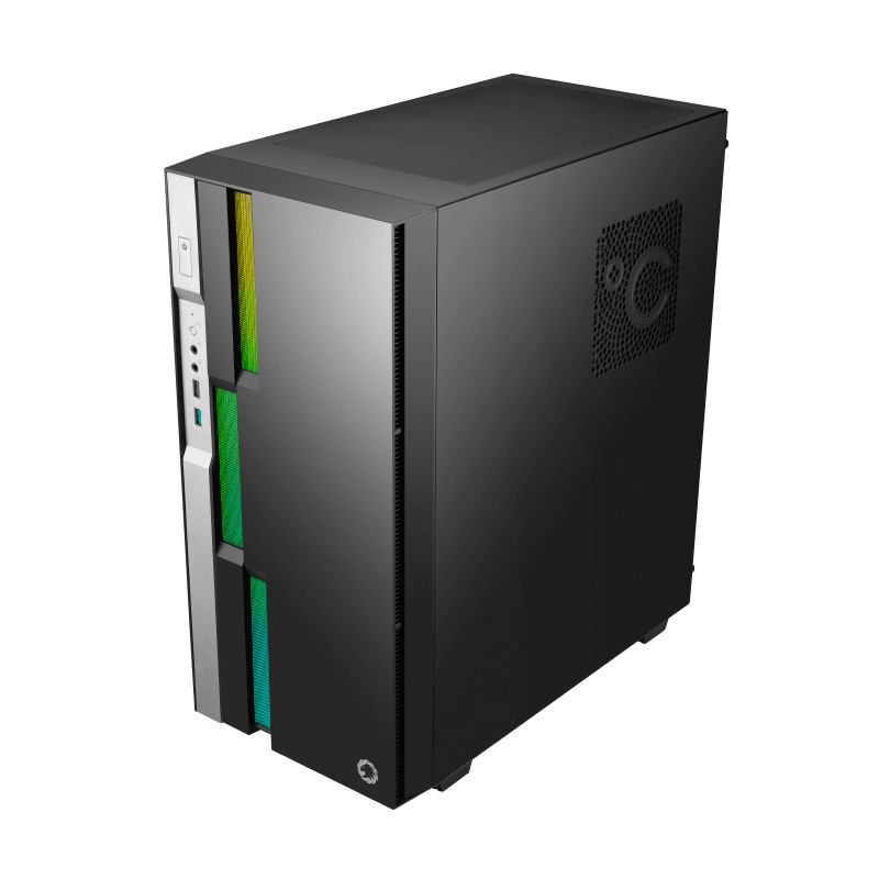 Gabinete Brufen C3 Bw Tg Black White Fan X1 Argb Gamemax