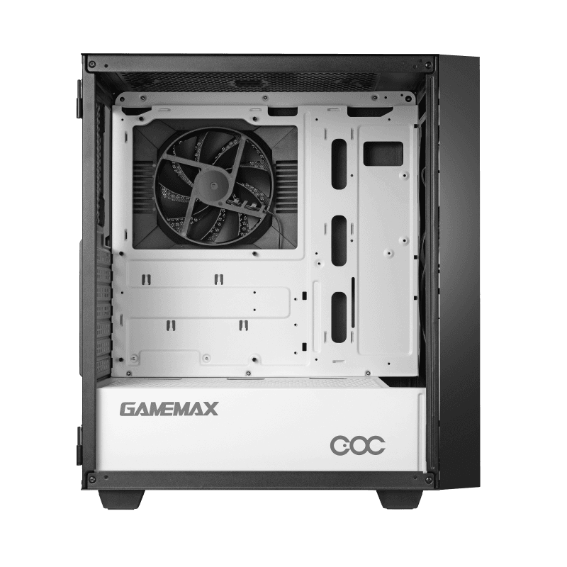 Gabinete Brufen C3 Bw Tg Black White Fan X1 Argb Gamemax