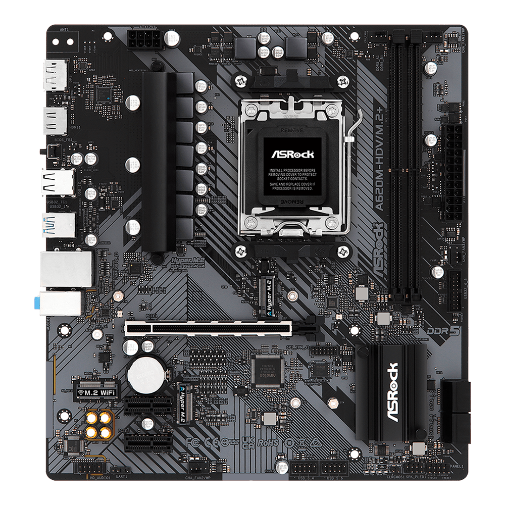 Mother A620m-hdv-m.2 Asrock Am5