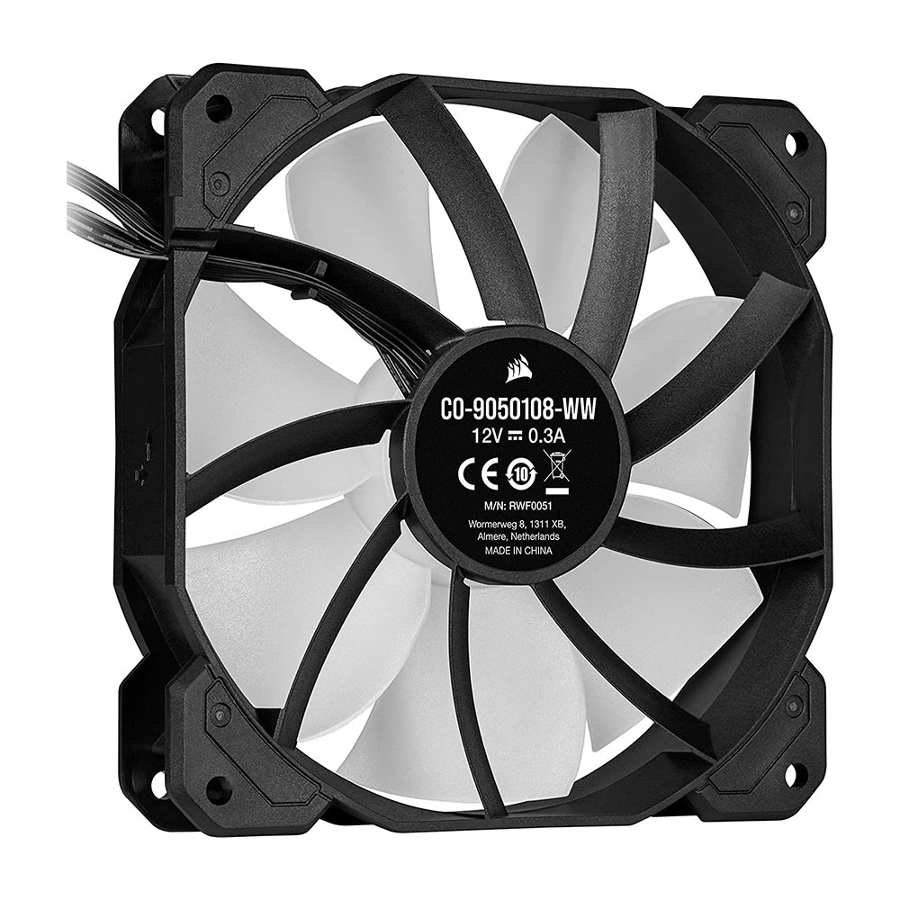Cooler Fan Icue Sp120 Rgb Elite Black 120mm Corsair