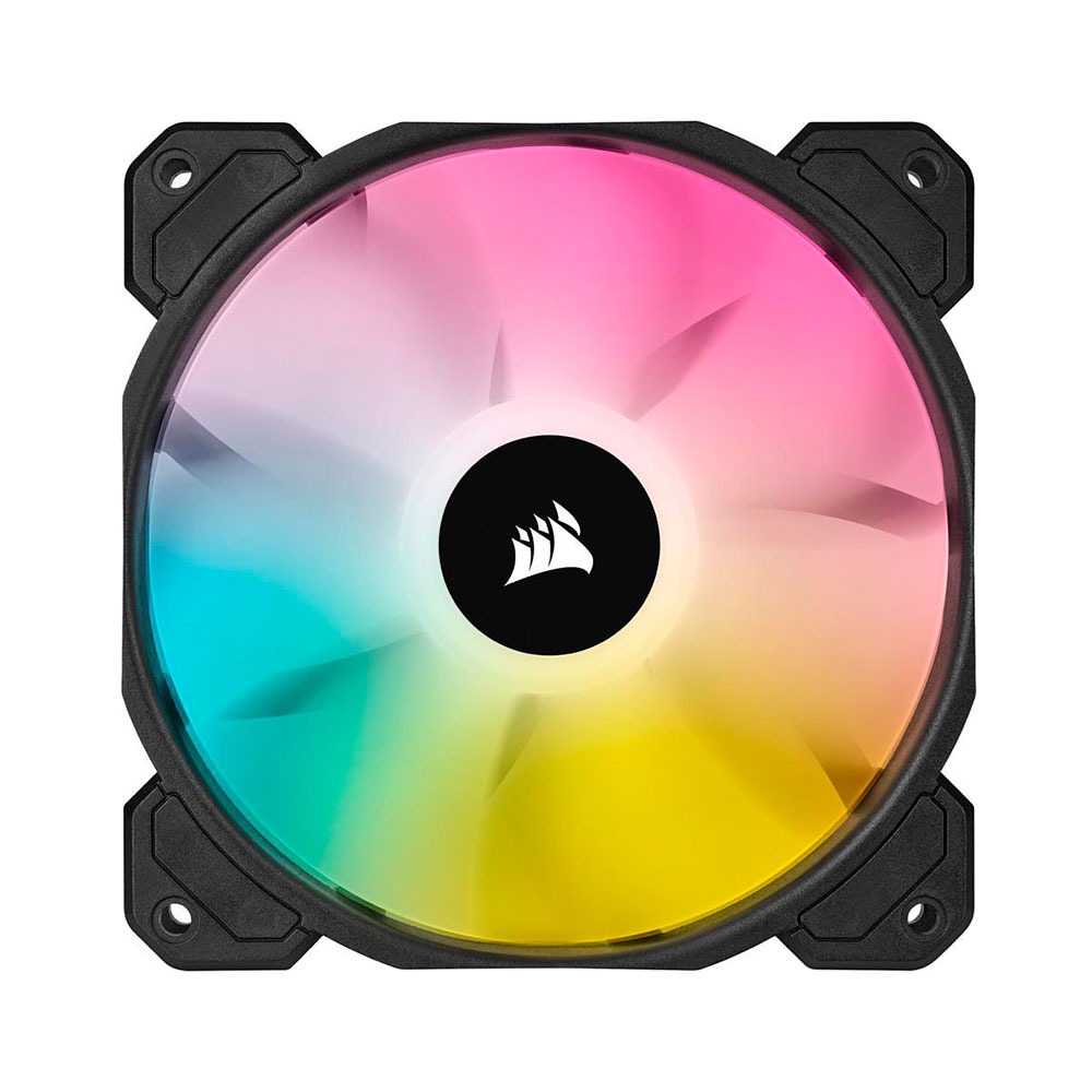 Cooler Fan Icue Sp120 Rgb Elite Pack X3 Black 120mm Corsair