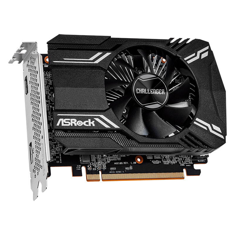 Placa De Video Radeon Rx 6400 Challenger Itx 4gb Asrock