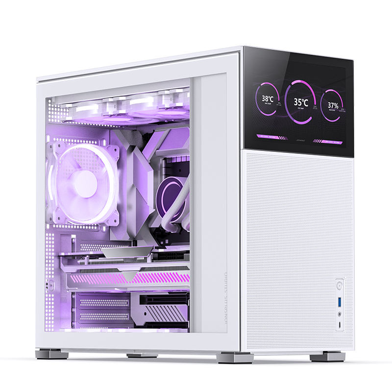 Gabinete D41 Mesh Screen White Tg Jonsbo