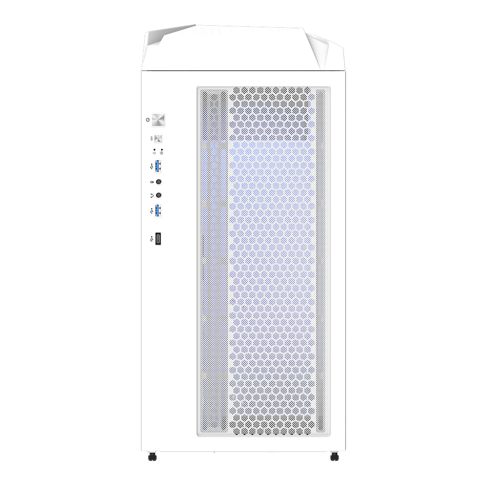 Gabinete C301 Glass White Argb Mesh Fan X4 Gigabyte