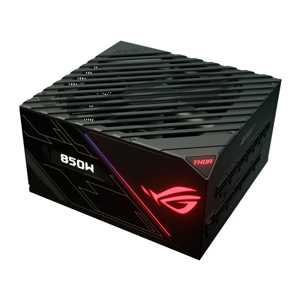 Fuente 850w 80+ Platinum Fm Rog Thor Argb Oled Display Asus
