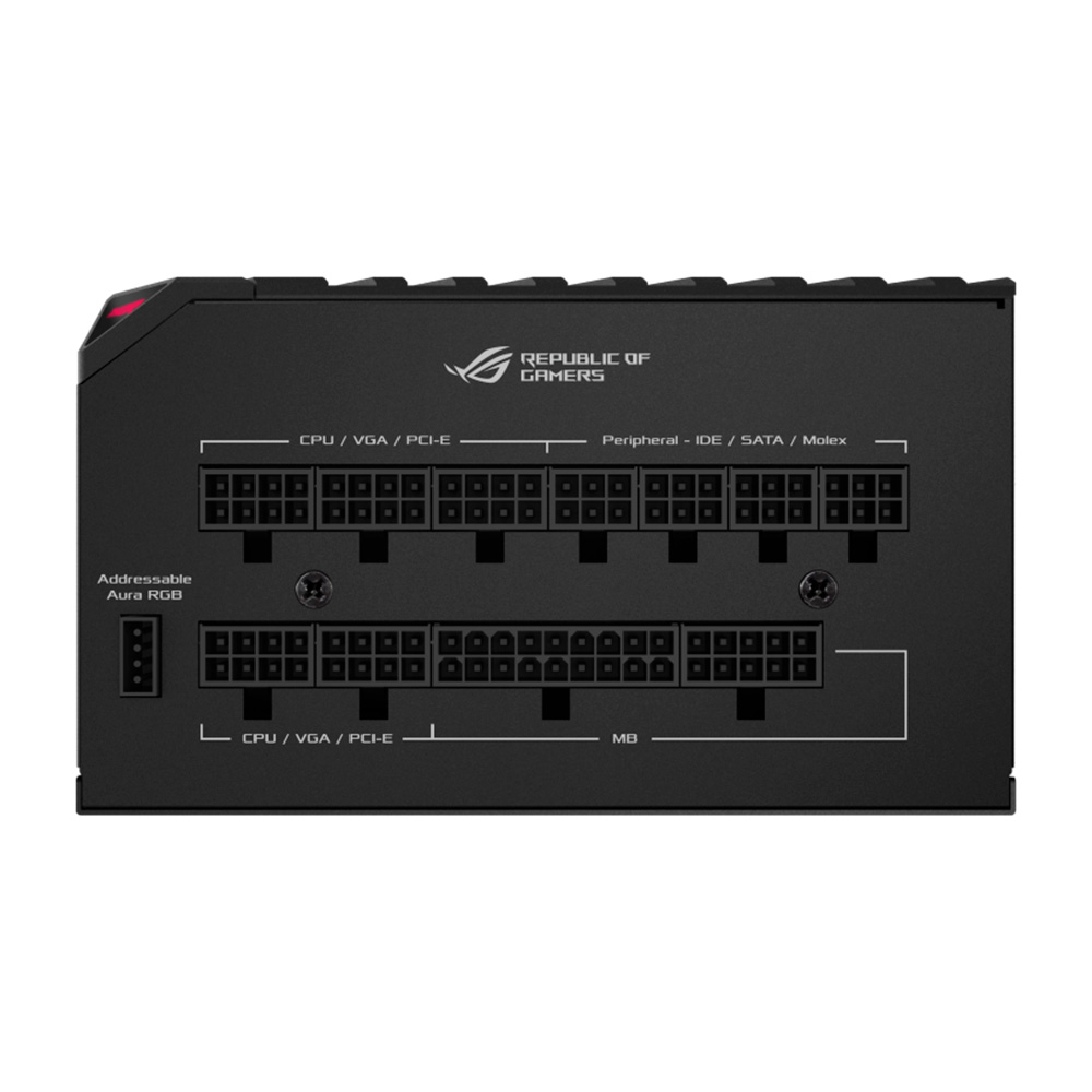 Fuente 850w 80+ Platinum Fm Rog Thor Argb Oled Display Asus