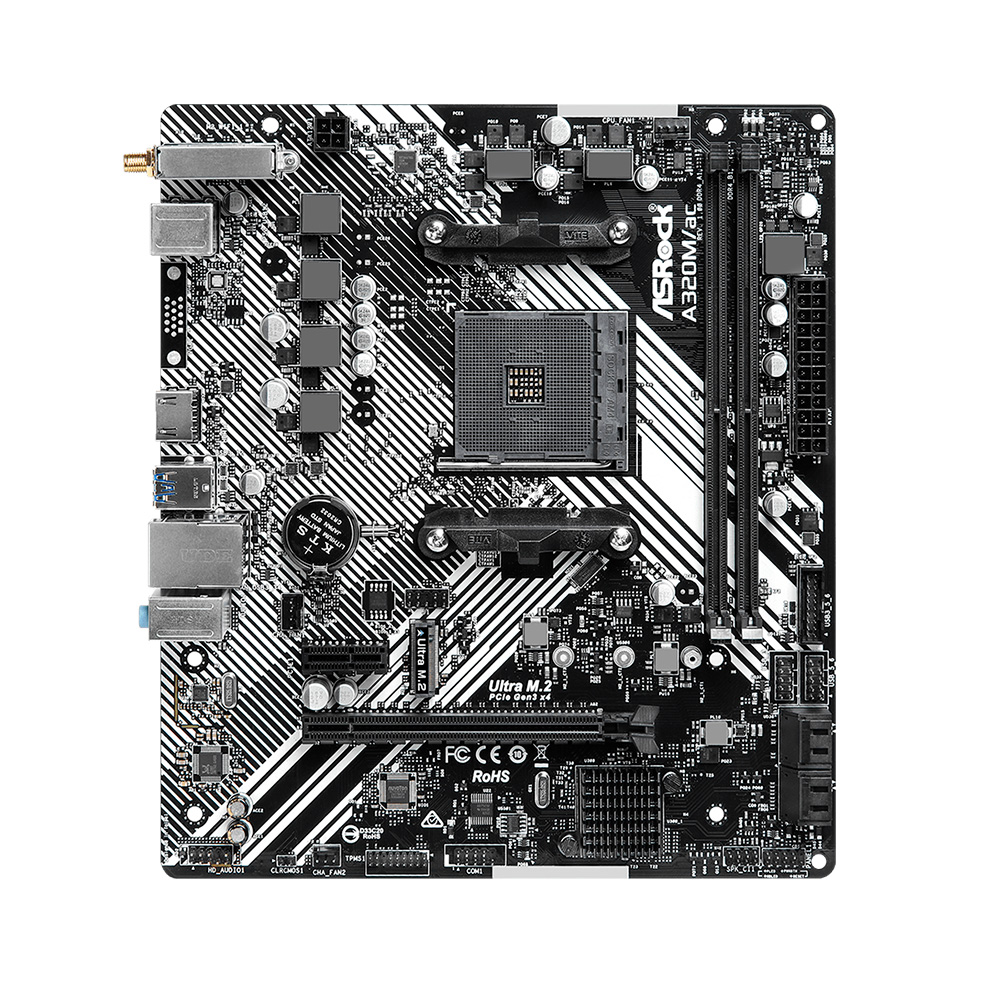 Mother A320m-ac Wifi Asrock Am4