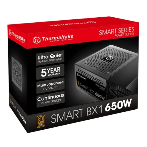 Fuente 650w 80+ Bronze Smart Bx1 Thermaltake
