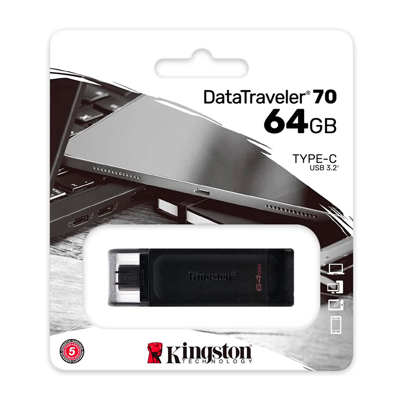 Pen Drive 64gb Usb-c 3.2 Dt 70 Kingston