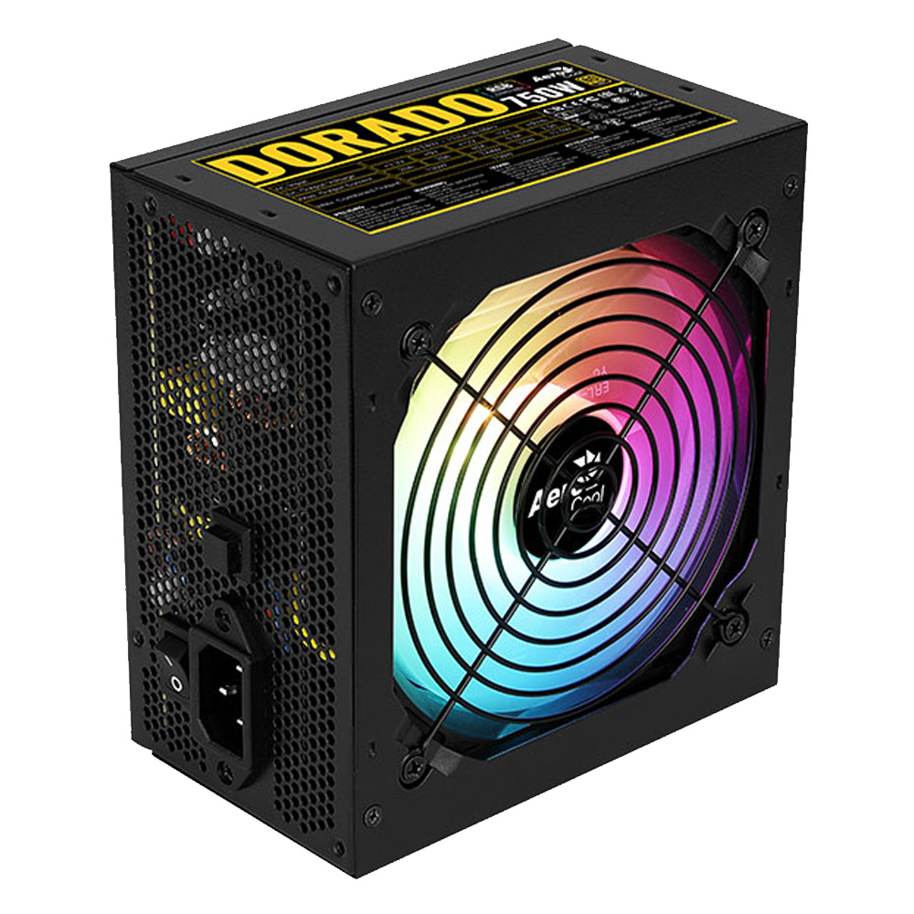 Fuente 750w 80+ Gold Argb Dorado Aerocool