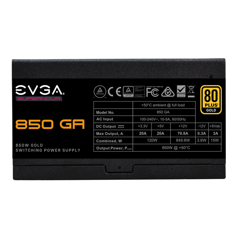Fuente 850w 80+ Gold Supernova Ga Evga