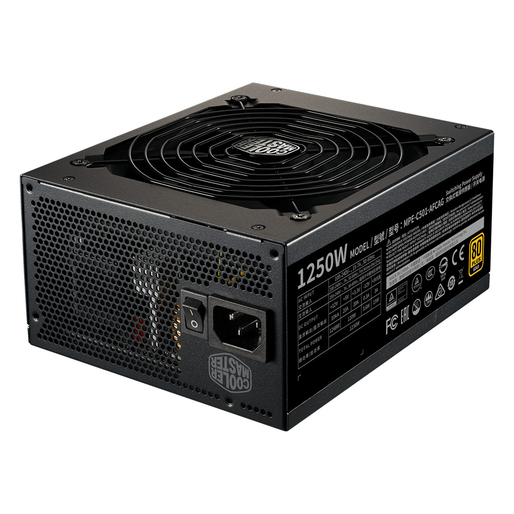 Fuente 1250w 80+ Gold Mwe V2 Fm Cooler Master