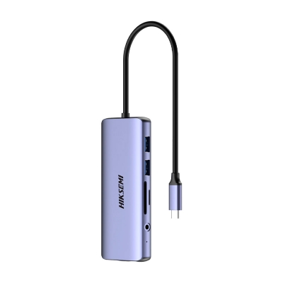 HUB ADAPTADOR 11EN1 USB TYPE C RJ45 HDMI SD USB 3.0 USB 2.0 HIKSEMI