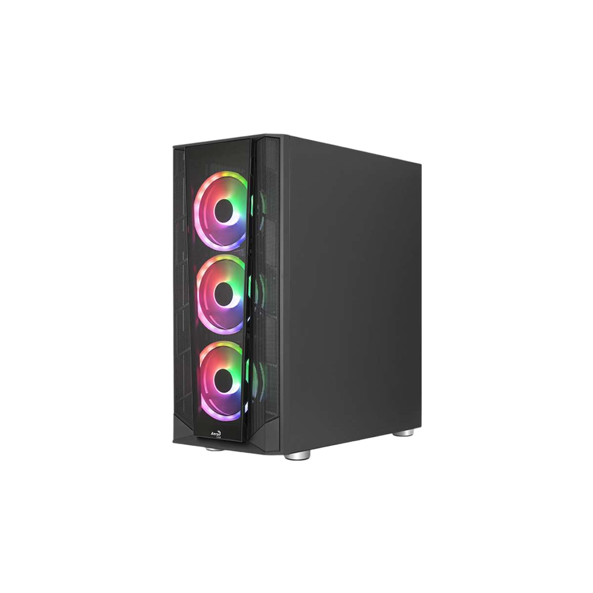 Gabinete Aerocool Prism G BK V3 Vidrio Templado + 4x Fans ARGB