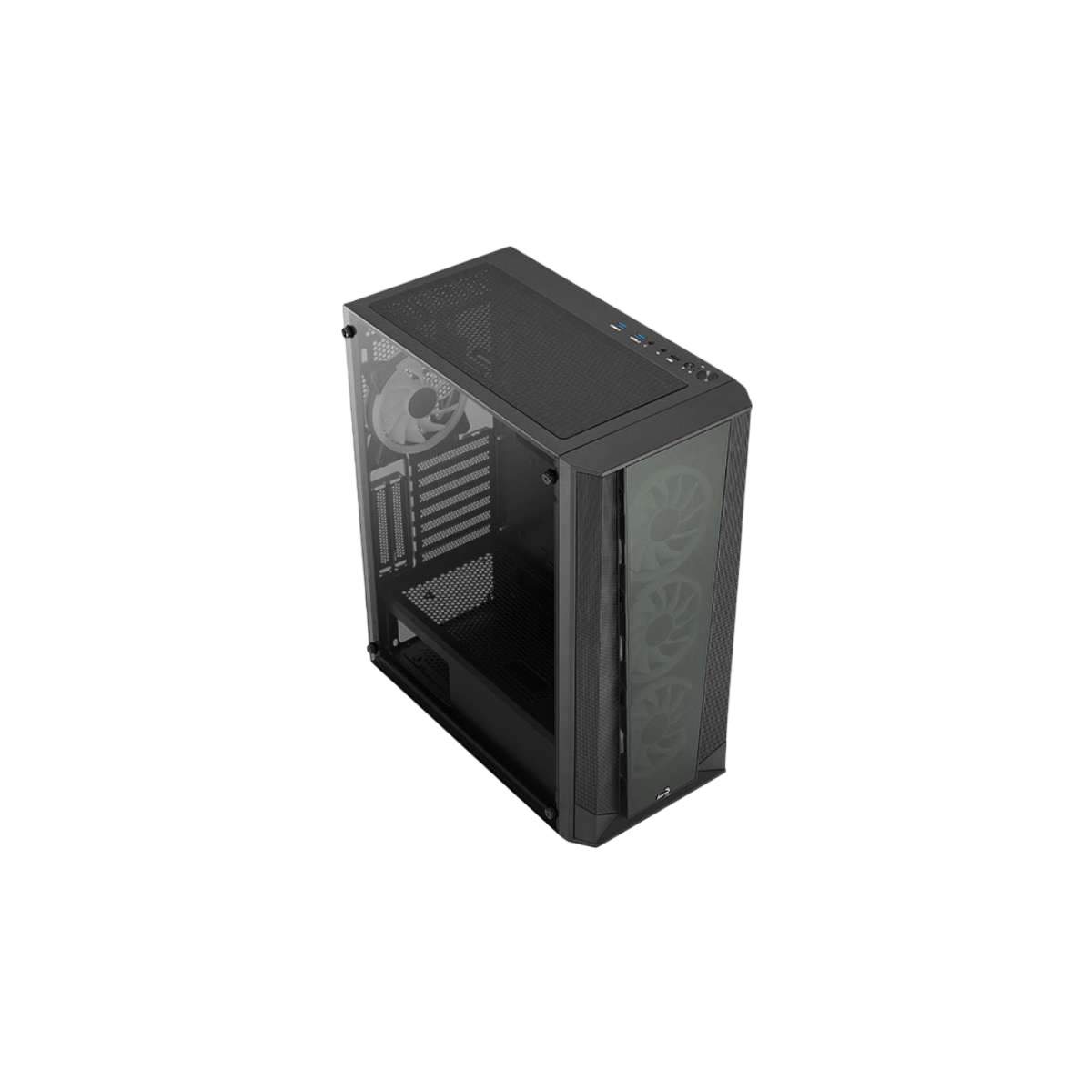 Gabinete Aerocool Prism G BK V3 Vidrio Templado + 4x Fans ARGB