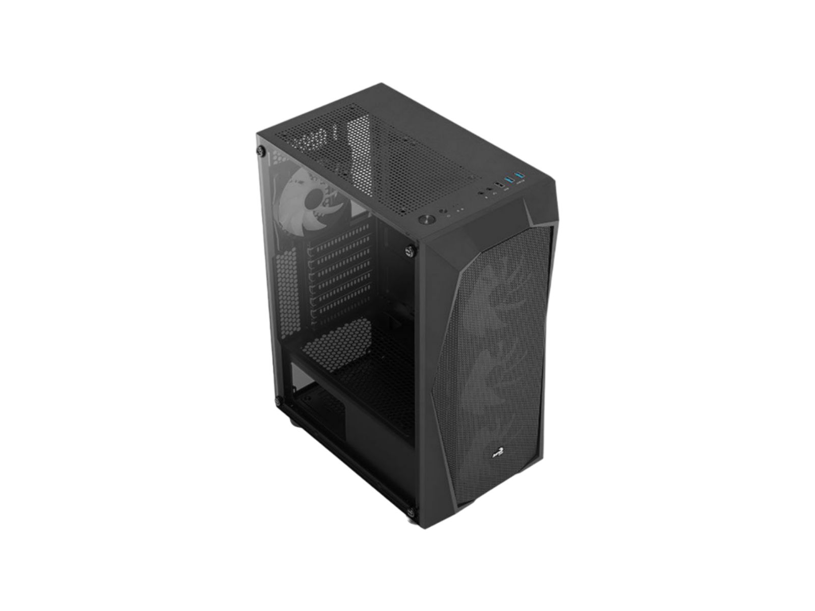 Gabinete Aerocool Falcon G BK V2 Mid Tower + 4 Fans ARGB