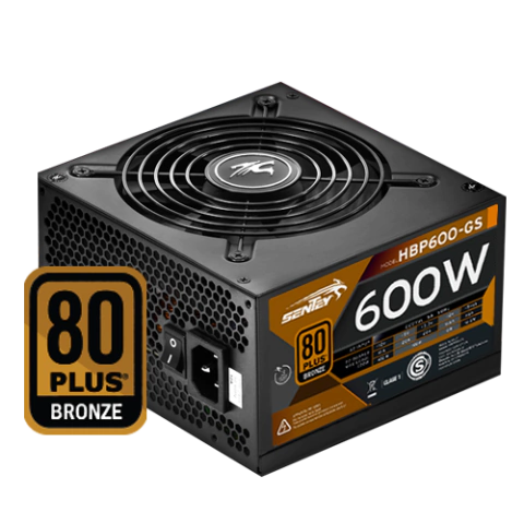 Fuente De Poder Atx 600w Sentey 80 Plus Bronze Pc Gamer Negro