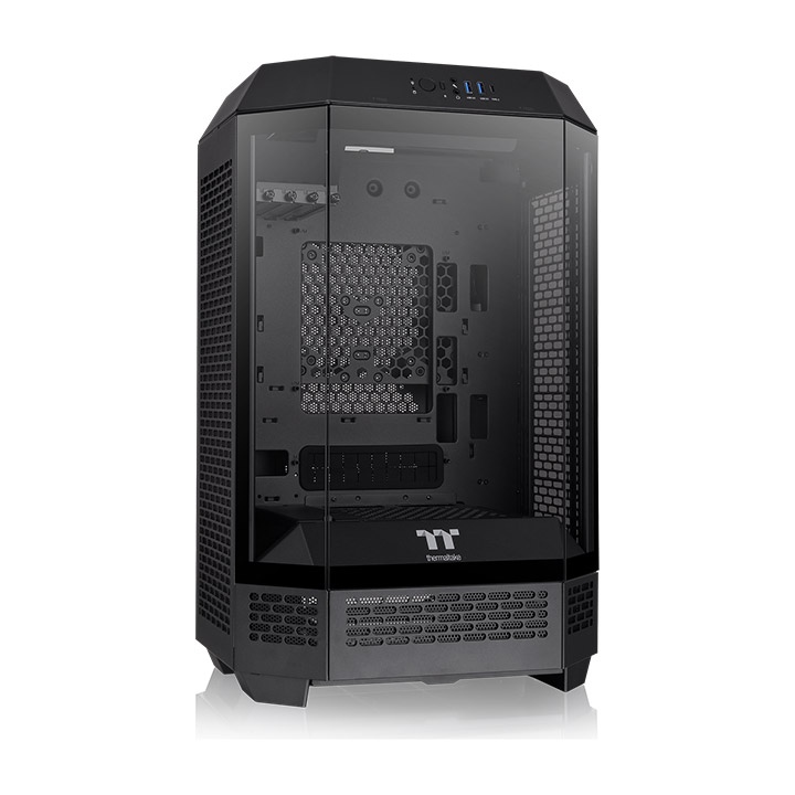 Gabinete Gamer Thermaltake The Tower 300 Mid-Tower TG x3 Fan x2 Black