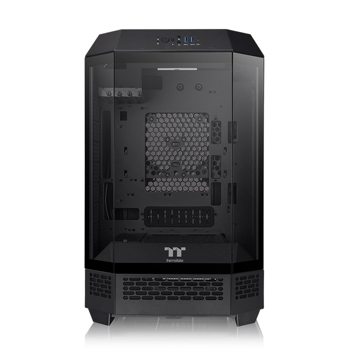 Gabinete Gamer Thermaltake The Tower 300 Mid-Tower TG x3 Fan x2 Black