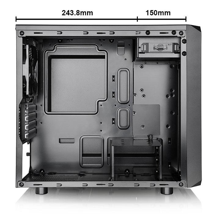 Gabinete Gamer Thermaltake Versa H15 Micro-ATX Acrilico Black