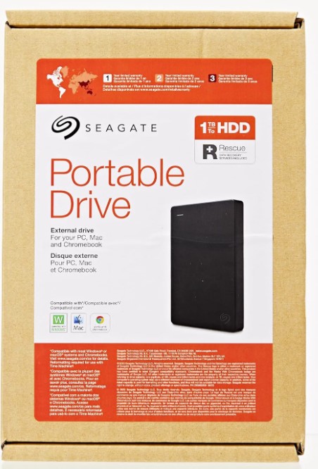 Disco Externo 1tb Portátil Seagate Usb 3.0  Stgx1000400 Negro