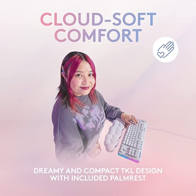 TECLADO GAMER LOGITECH G713 AURORA WHITE MECH RGB