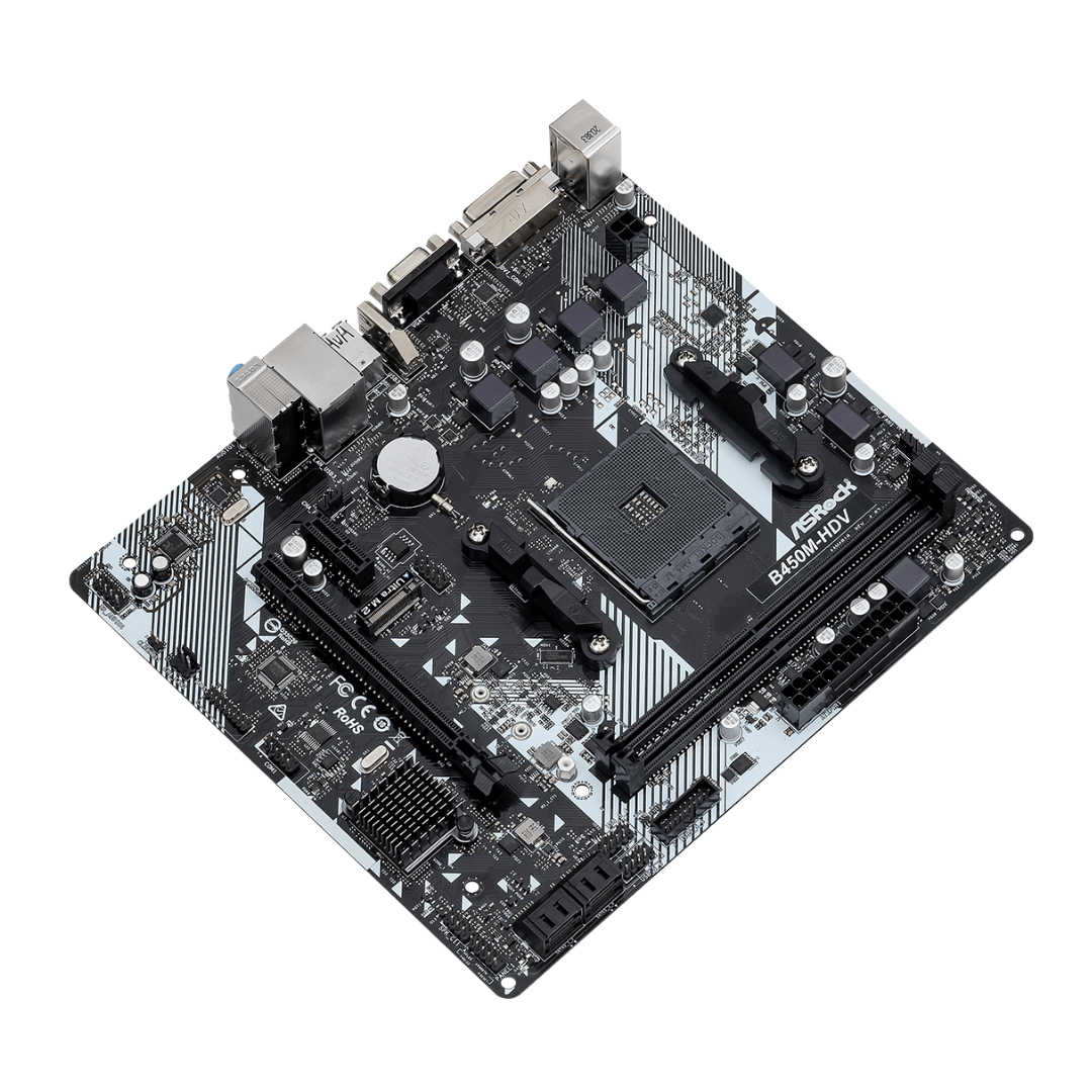 Mother Asrock B450m-hdv R4.0 Am4 Ddr4