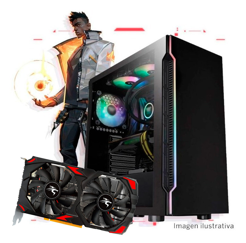 Pc Gamer Intel I3 13100 H610 16gb 480gb Rx580 Atx Gamer 16 Gb