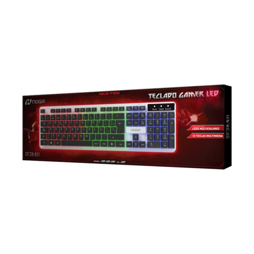 Teclado Gamer Noganet Led Rgb