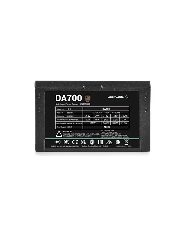 Fuente Deepcool 700w Da700 80 Plus Bronze