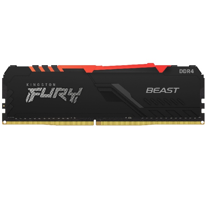 Memoria Kingston Ddr4 8gb (1x8) Fury Beast Rgb 3600mhz