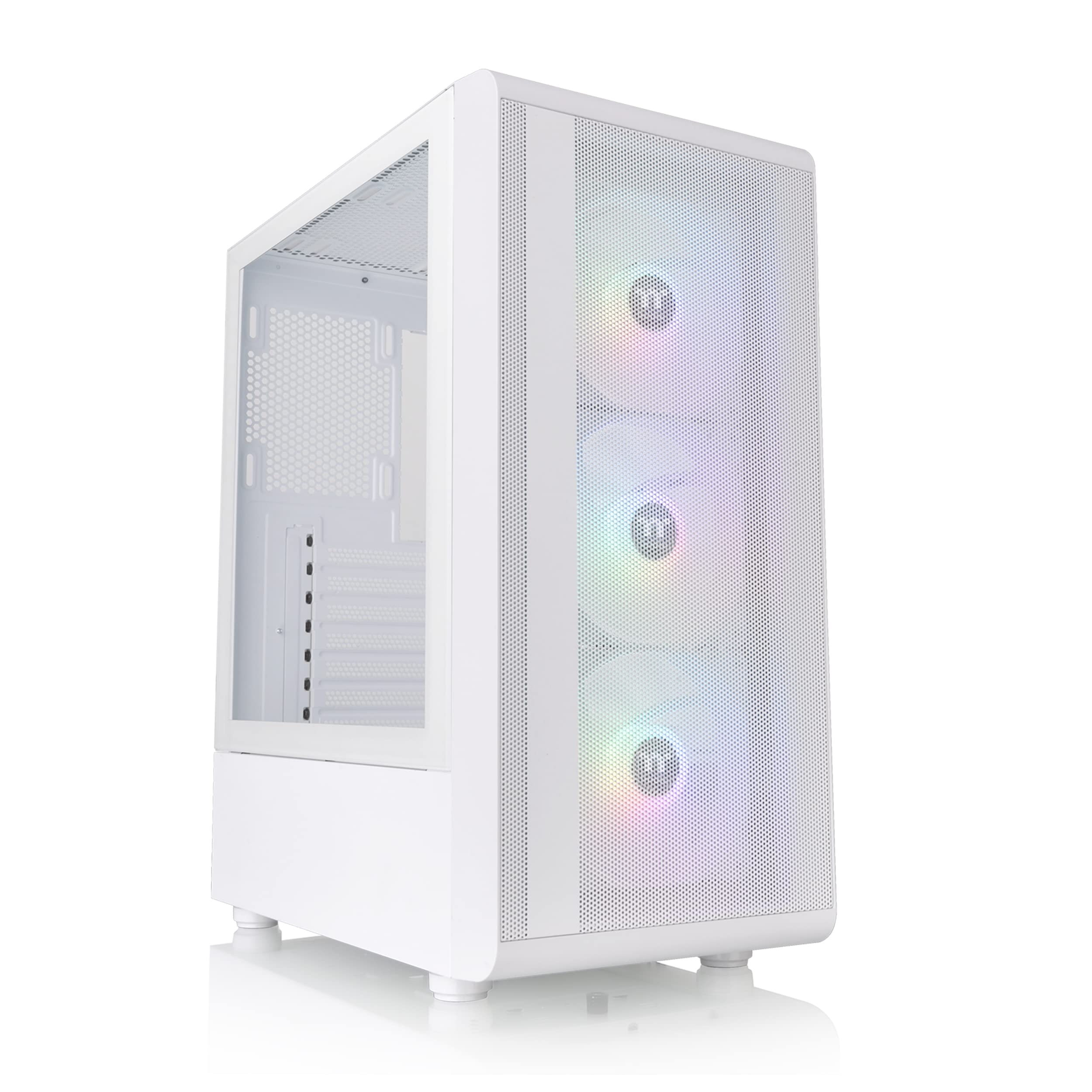 Gabinete Tt S200 Mid-tower Tg Fan X3 Argb Snow White