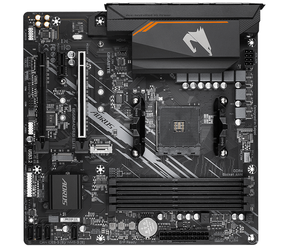Mother Gigabyte B550m Aorus Elite Am4 Ddr4