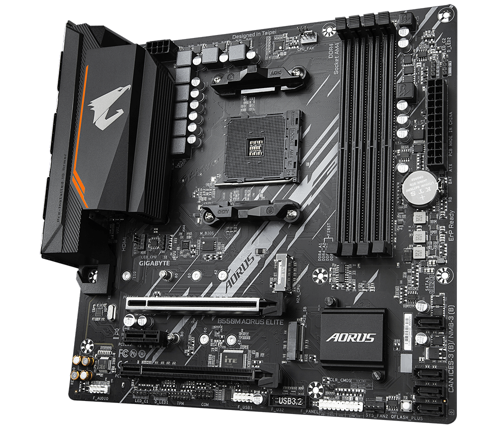 Mother Gigabyte B550m Aorus Elite Am4 Ddr4