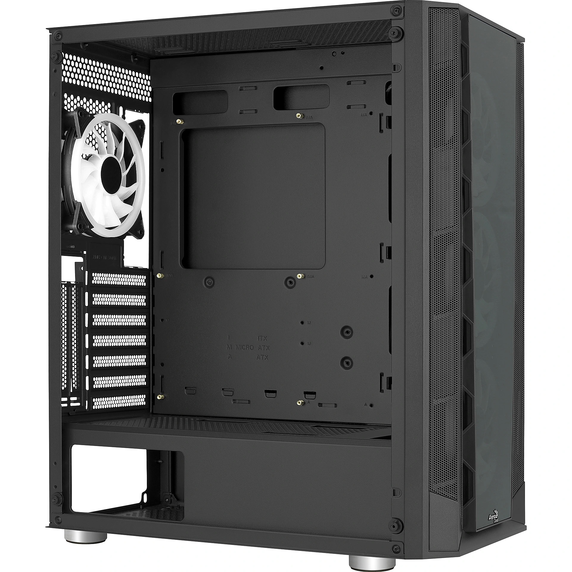 Gabinete Aerocool Prism-g-bk-v3 (4 X Argb Fan)