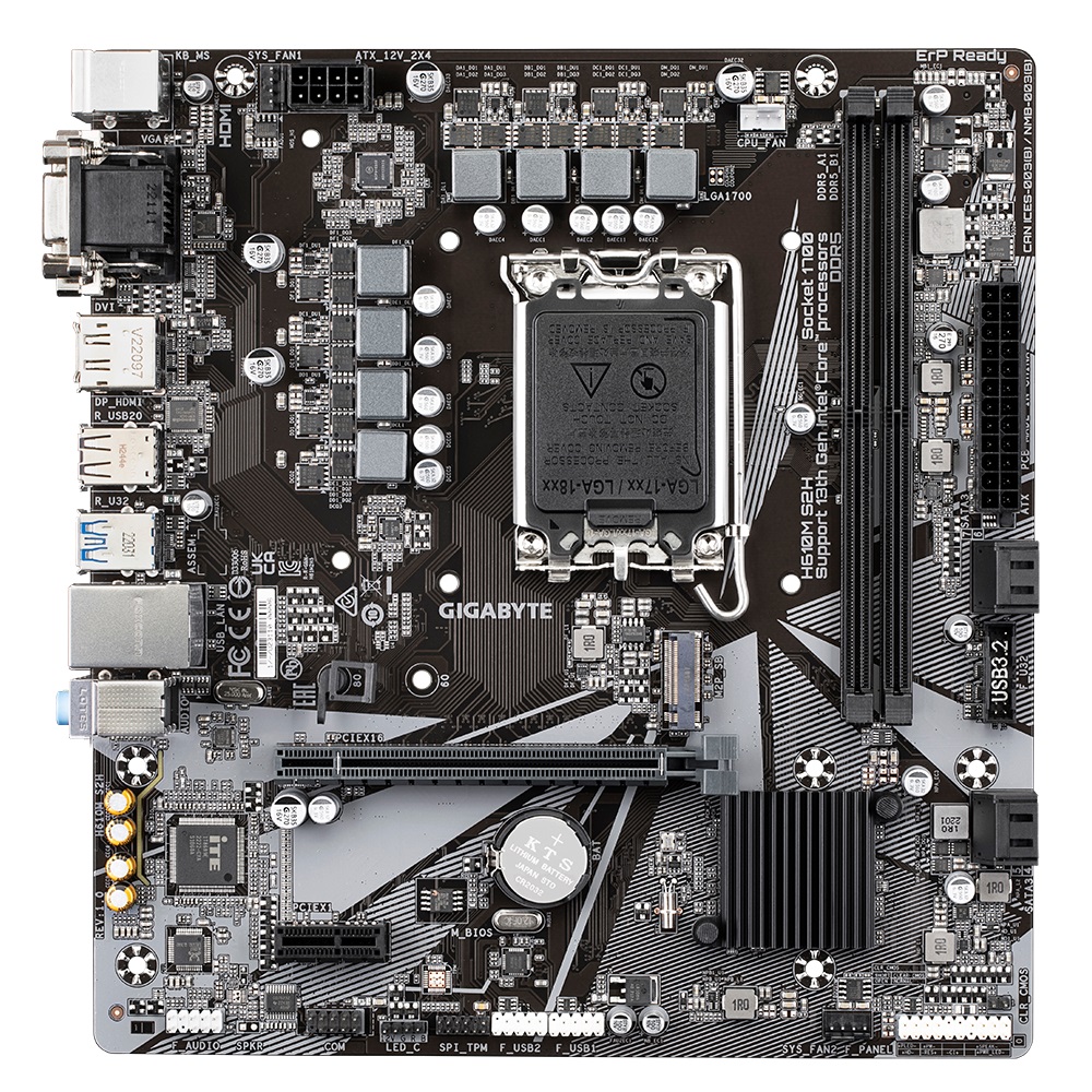 Mother Gigabyte H610m S2h Lga1700 Ddr5
