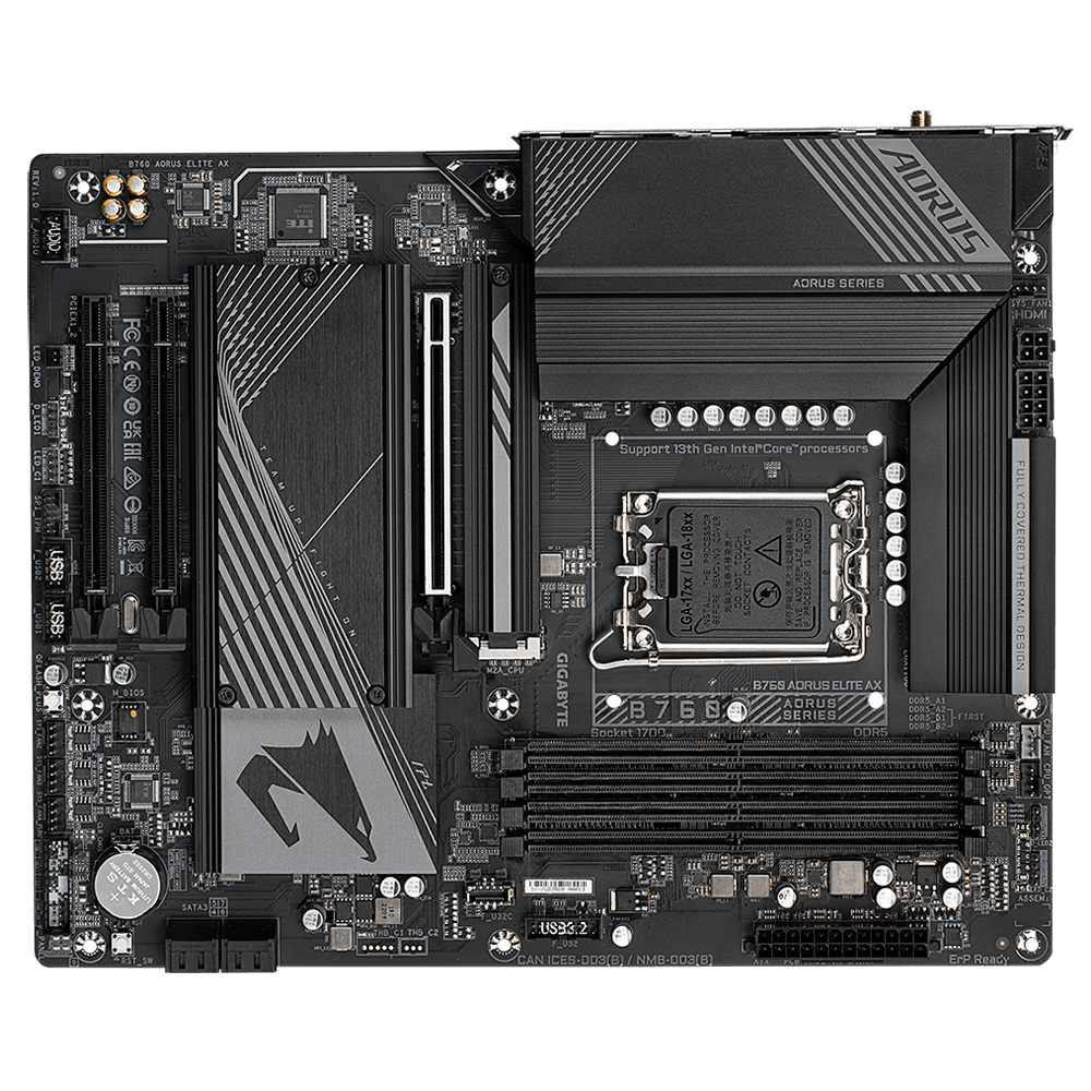 Mother Gigabyte B760 Aorus Elite Ax Lga1700 Ddr5