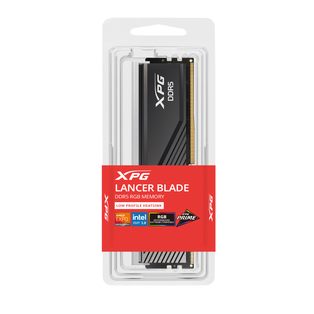 Memoria Ram Xpg Ddr5 16gb (1x16) Lancer Blade Black Rgb 6000mhz Cl30