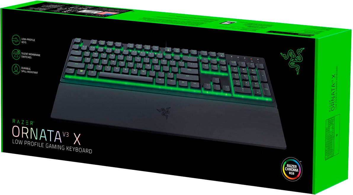Teclado Razer Ornata V3 X Low Profile Us Layout Black