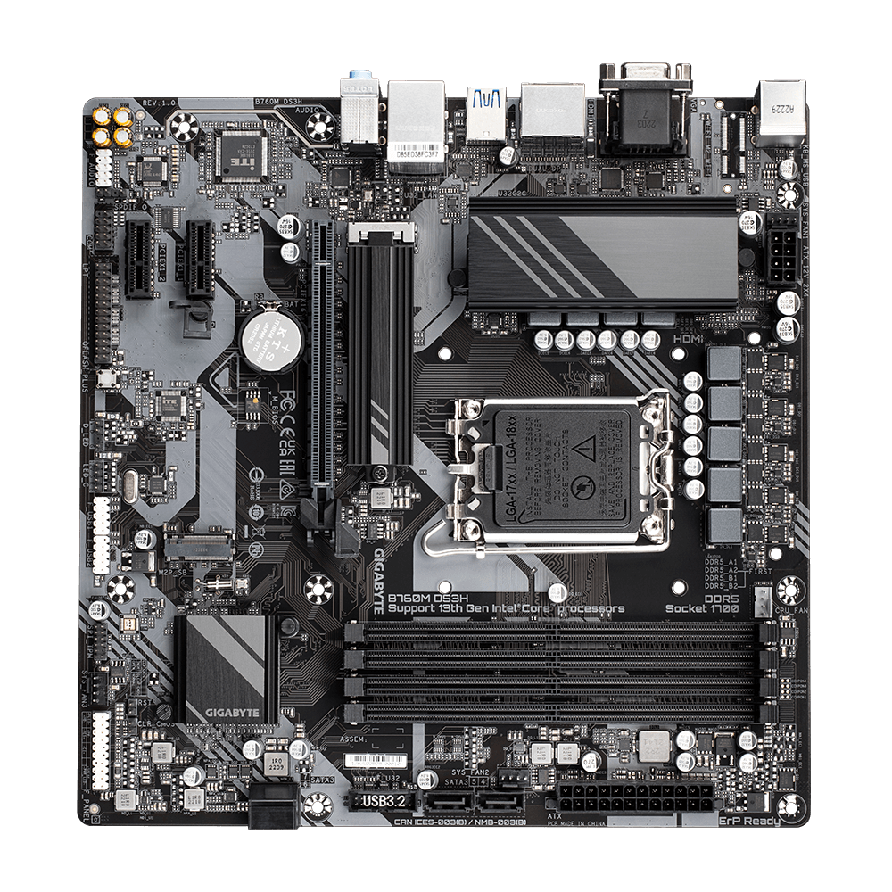 Mother Gigabyte B760m Ds3h Lga1700 Ddr5
