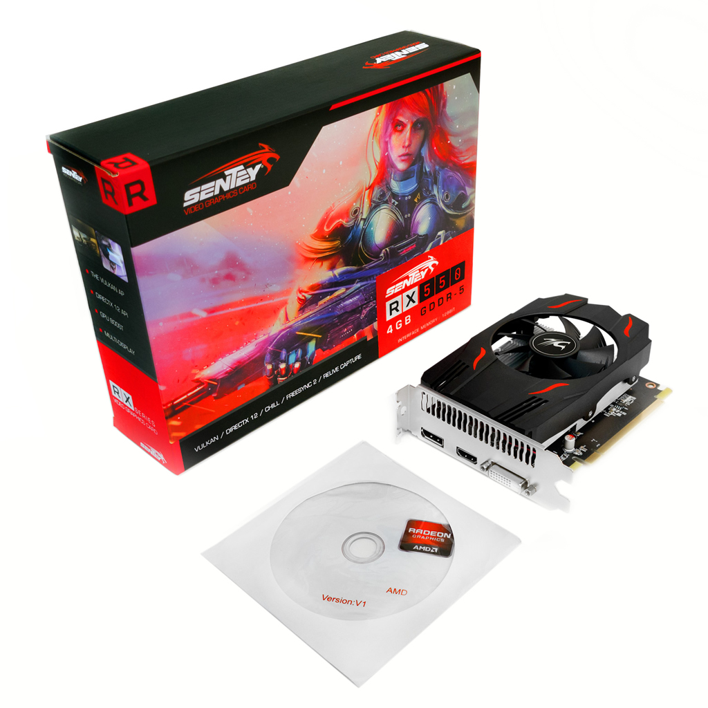 Placa De Video Radeon Rx 550 Sentey 4gb