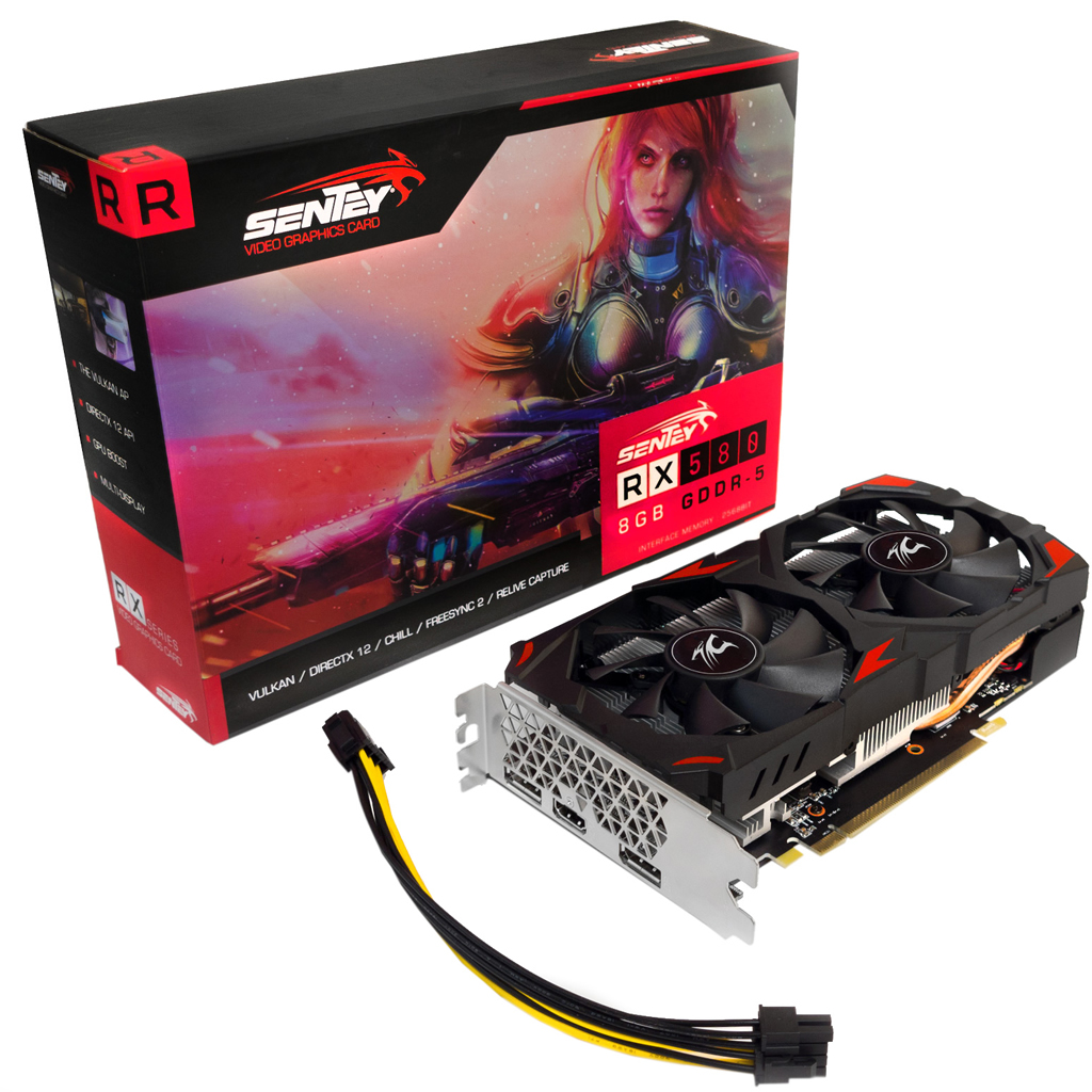 Placa De Video Radeon Rx 580 Sentey 8gb
