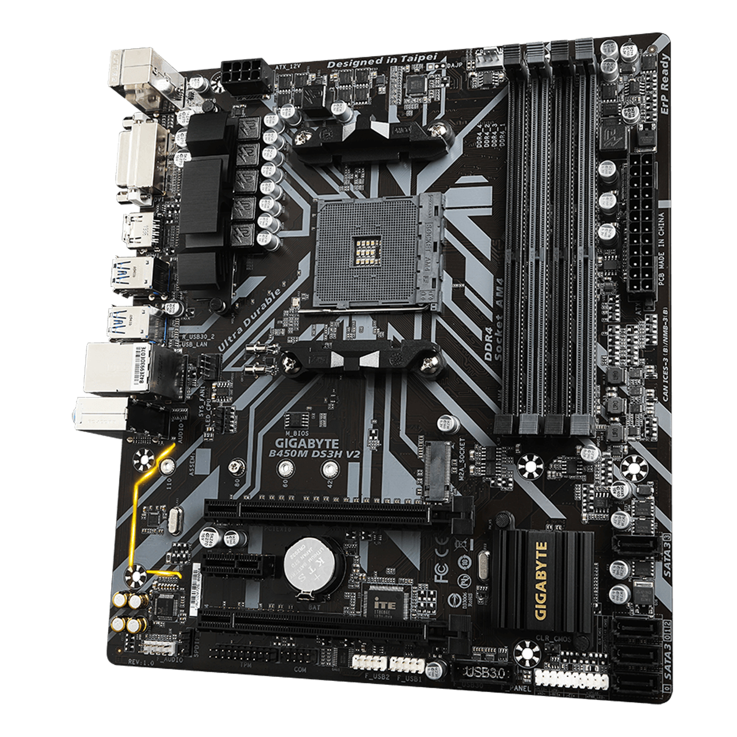 Mother Gigabyte B450m Ds3h V2 Am4 Ddr4