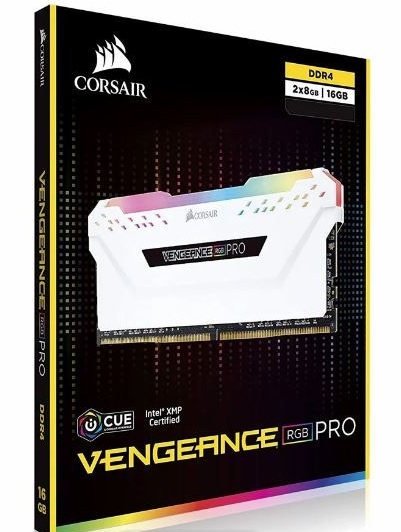 Memoria Ram Corsair (2x8) Ddr4-3600 Vengeance Rgb Pro White