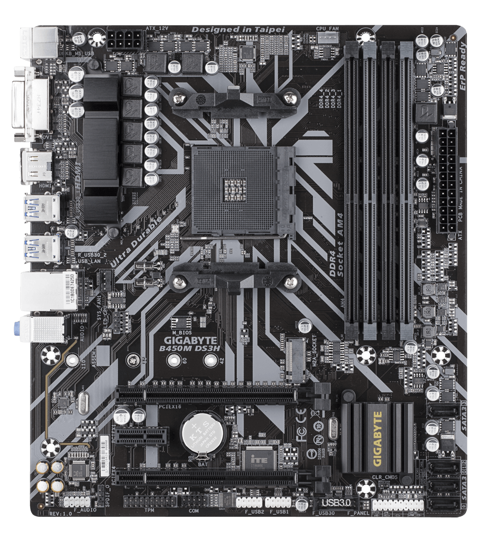 Motherboard Gigabyte B450m Ds3h
