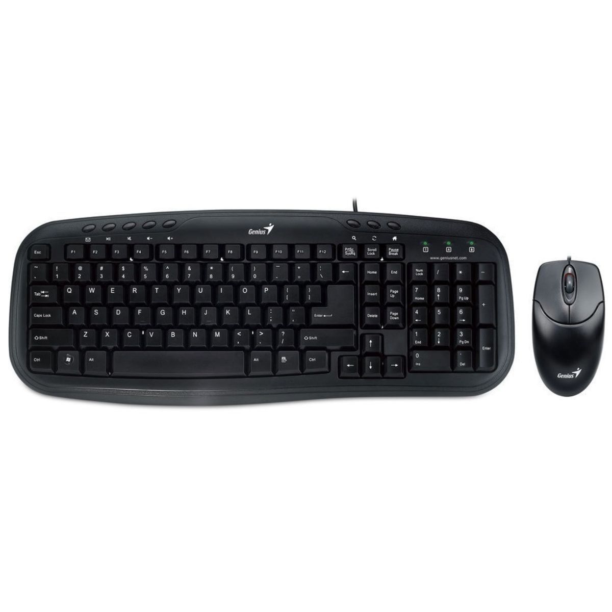 Teclado+mouse Genius Km-200 Usb Blk