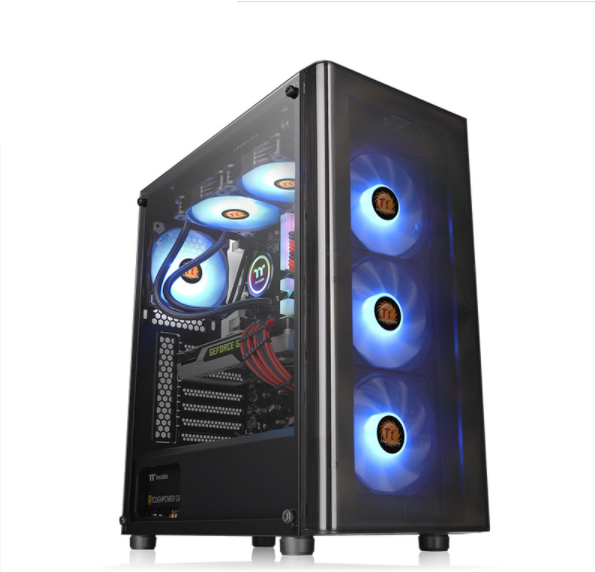 Gabinete Thermaltake V200 Tg Rgb Black-temp Glass*1-fan X 3 S-f