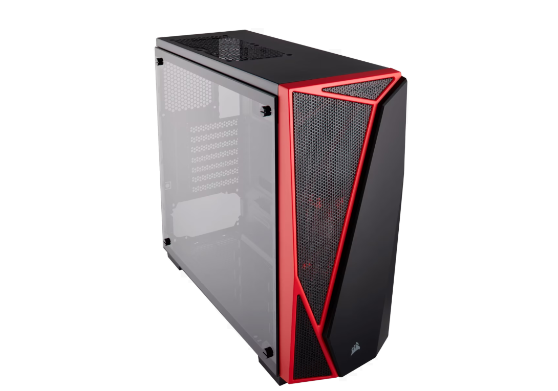 Gabinete Corsair Carbide Spec-04 Mid-tower Acrilico Black-red