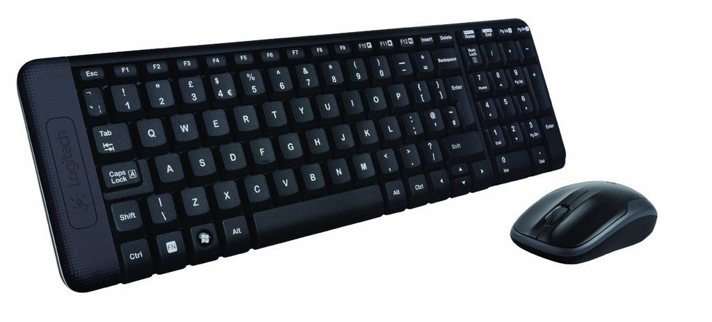 Teclado+mouse Logitech Wir Mk220 Blk